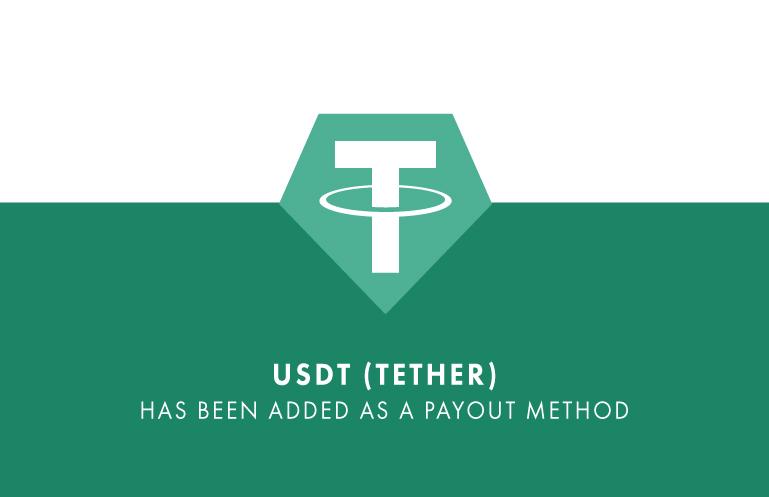  USDT (Tether) added as a payment option